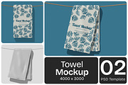 Towel Mockup, a Household Mockup by Permadi Creative (Thumbnail 1 of 4)