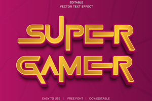 Gamer Luxury 3d Editable Text Effect, a Layer Style Add-On by bdrobin