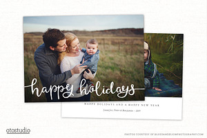 Christmas Card Template CC289