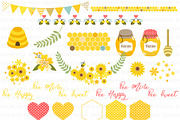 Cute Bee, Bee, Honey Bee, an Illustration by Mia's Graphic Design (Thumbnail 5 of 9)
