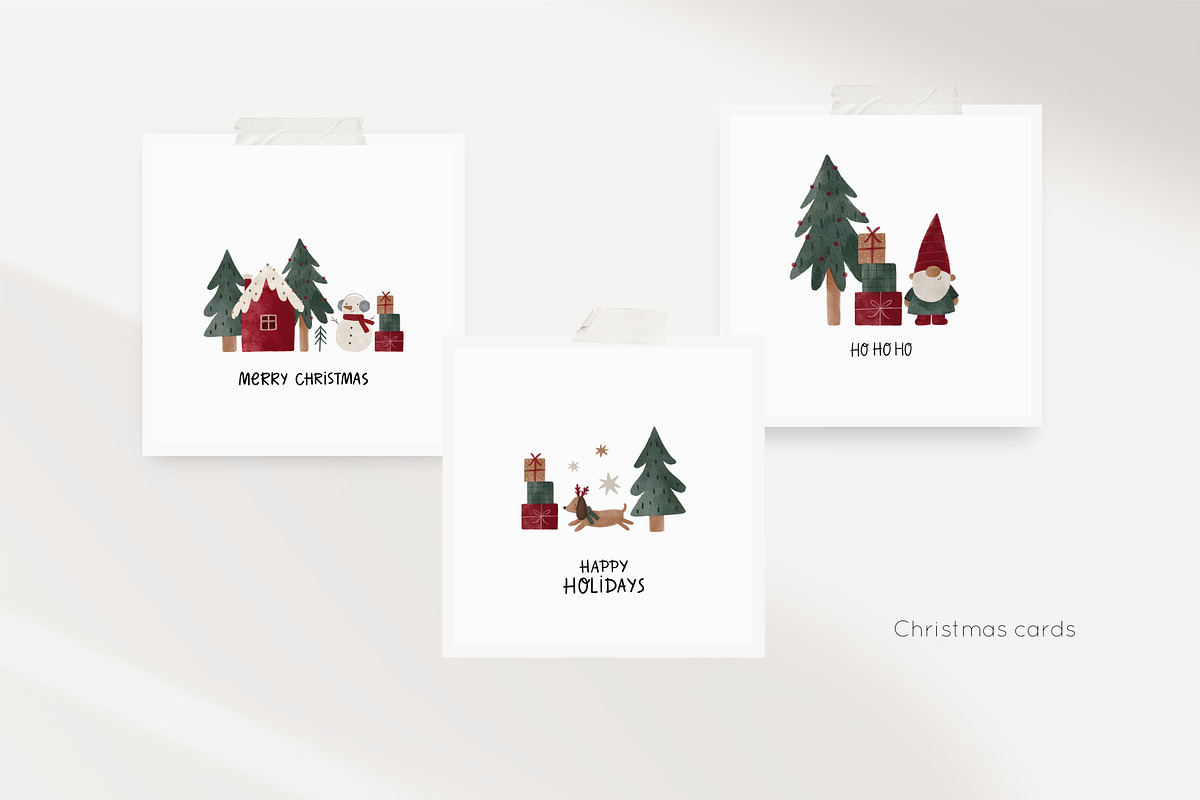 Cozy Watercolor Christmas Holidays, a Decorative Illustration by Cute And Wild (Photo 5 of 6)