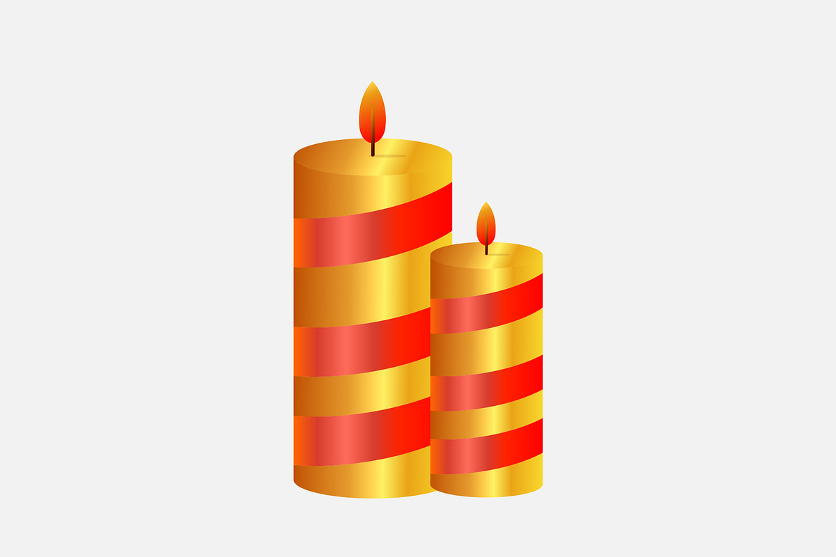 birthday candles illustration design, a Branding & Logo Template by OmerStudio