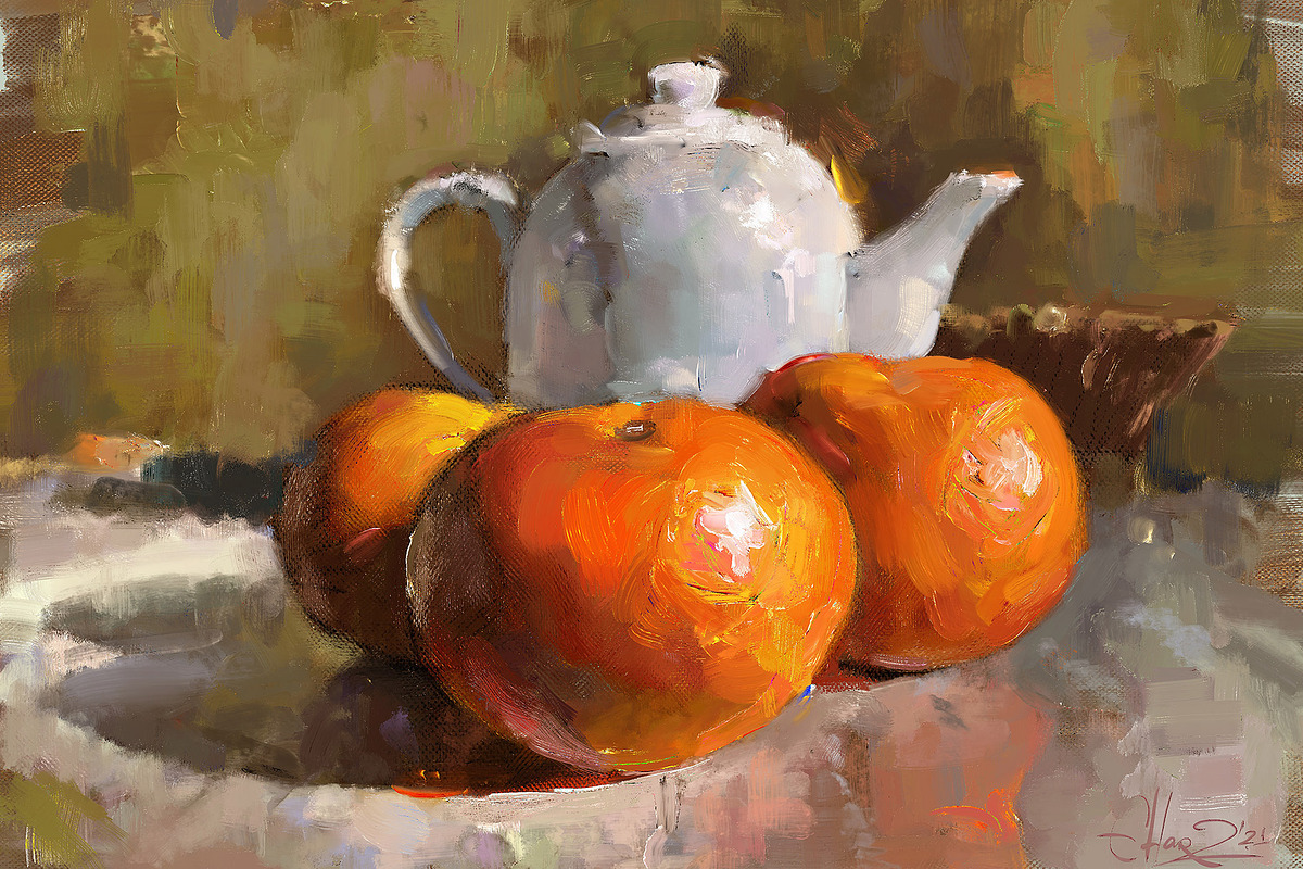 Perfect OILS: 87+ brushes 4PROCREATE, a Brush Add-On by Eldar Zakirov's (Photo 5 of 21)