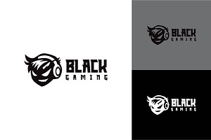 Black Gaming Logo, a Branding & Logo Template by zaqilogo