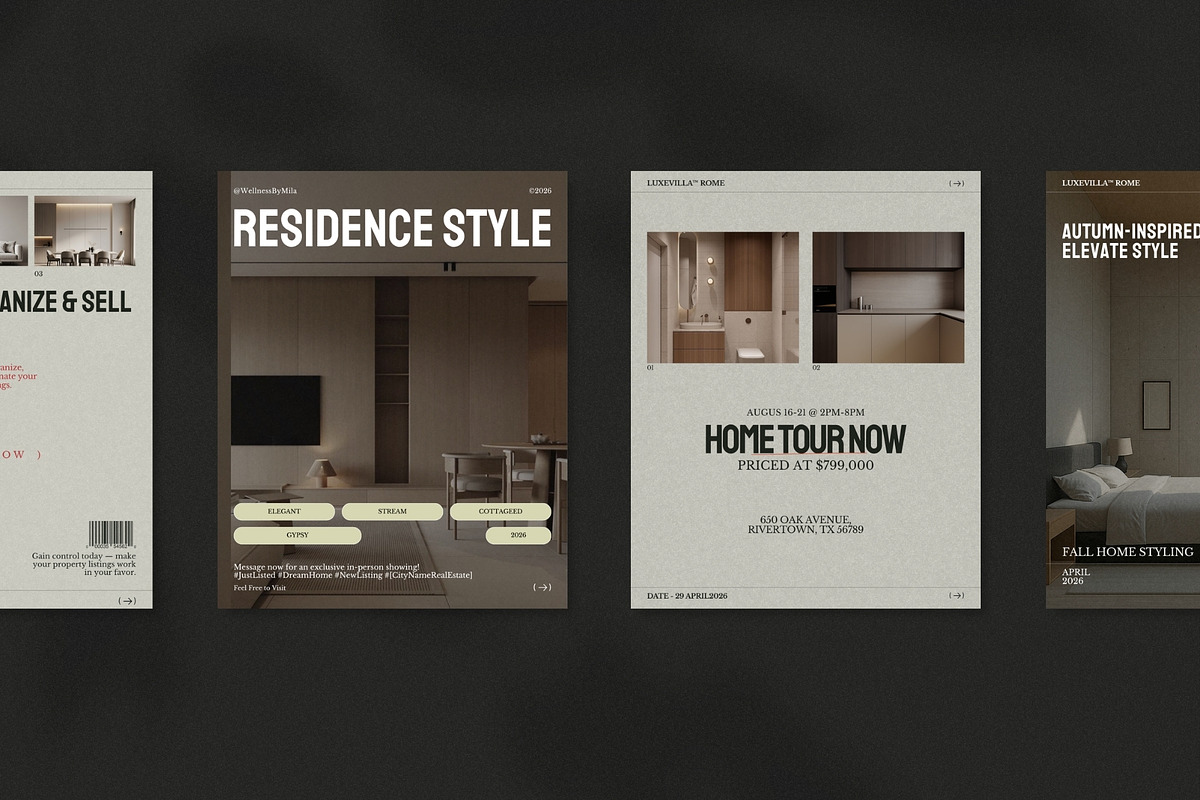 Modern Real Estate Instagram Kit, a Social Media Template by The Aesthetic Studio (Photo 7 of 10)