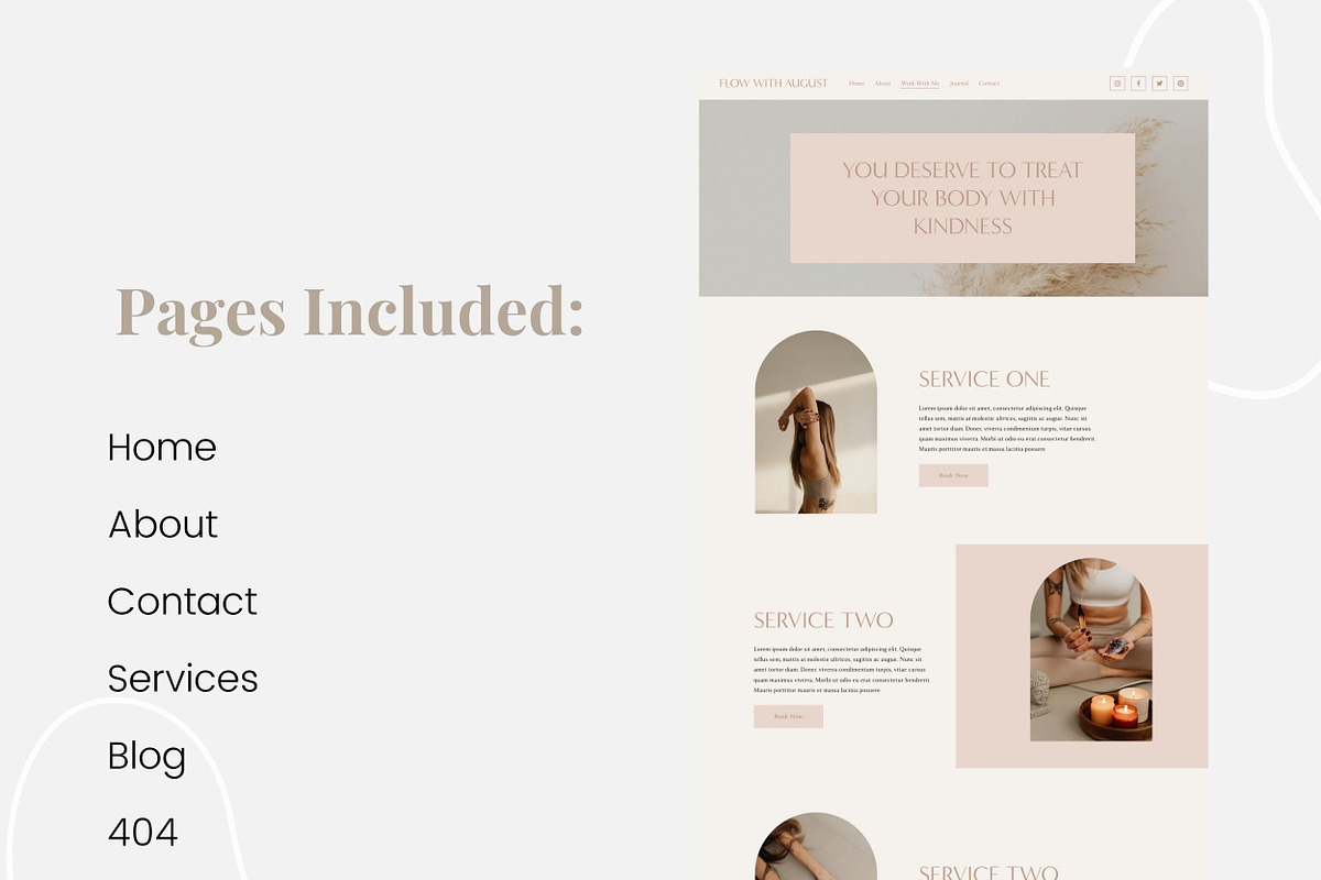 Modern Boho Squarespace 7.1 Template, a Squarespace Template by Forth and Wild (Photo 4 of 8)