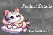 sweet kitten plush pillow, a Seasonal Illustration by Craft Nest (Thumbnail 3 of 3)