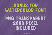 Rough Raw Watercolor Collection, a Handwritten Font by Tanondesign (Thumbnail 9 of 10)