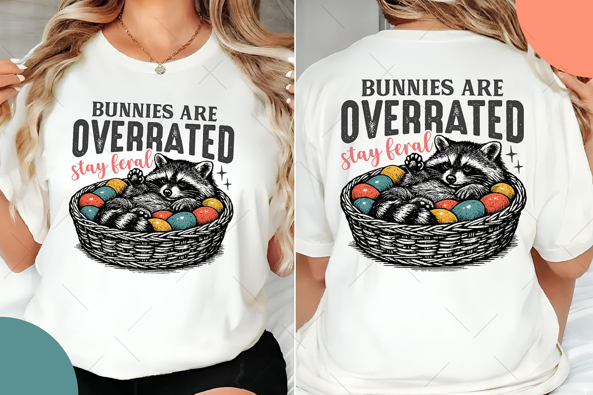 Bunnies Are Overrated Stay Feral PNG, an Illustration by OK Design (Photo 6 of 6)