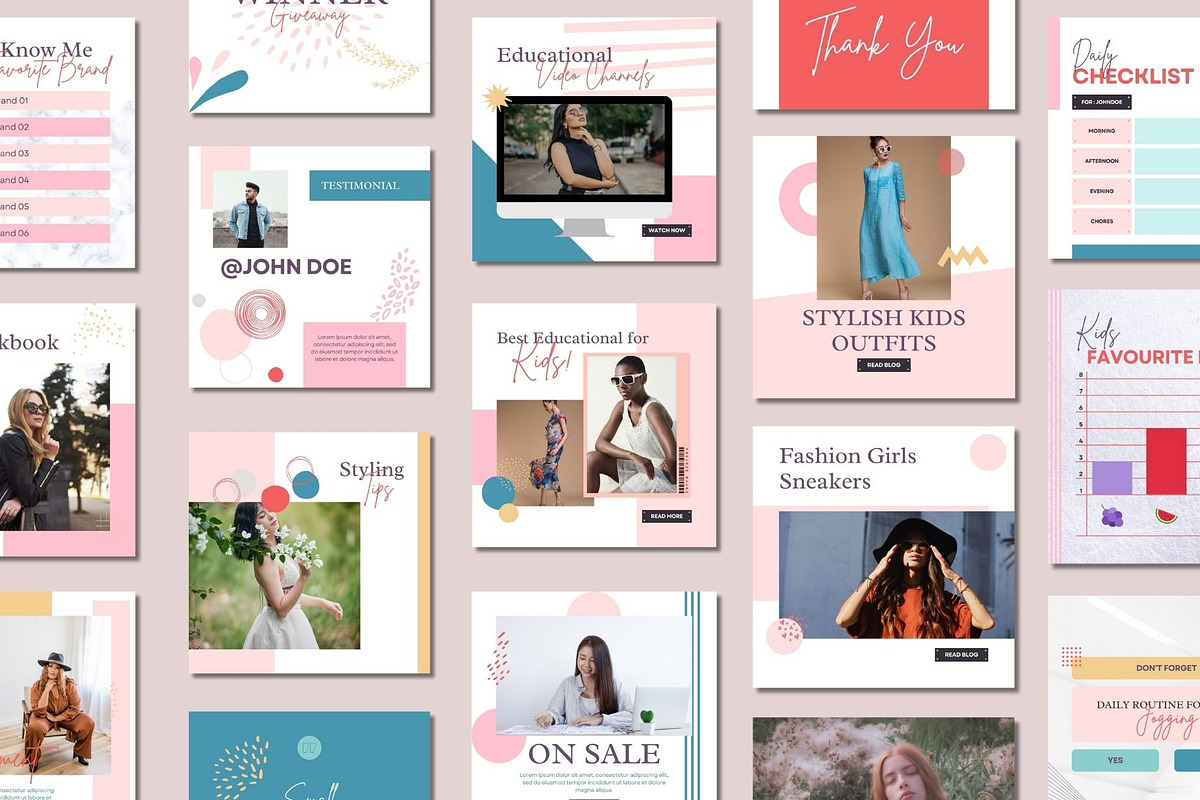Jawelry Social Media Post Templates, a Social Media Template by BoontenStudio (Photo 2 of 7)