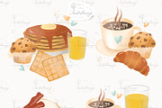 Breakfast cliparts, an Object Graphic by designloverstudio (Thumbnail 2 of 2)