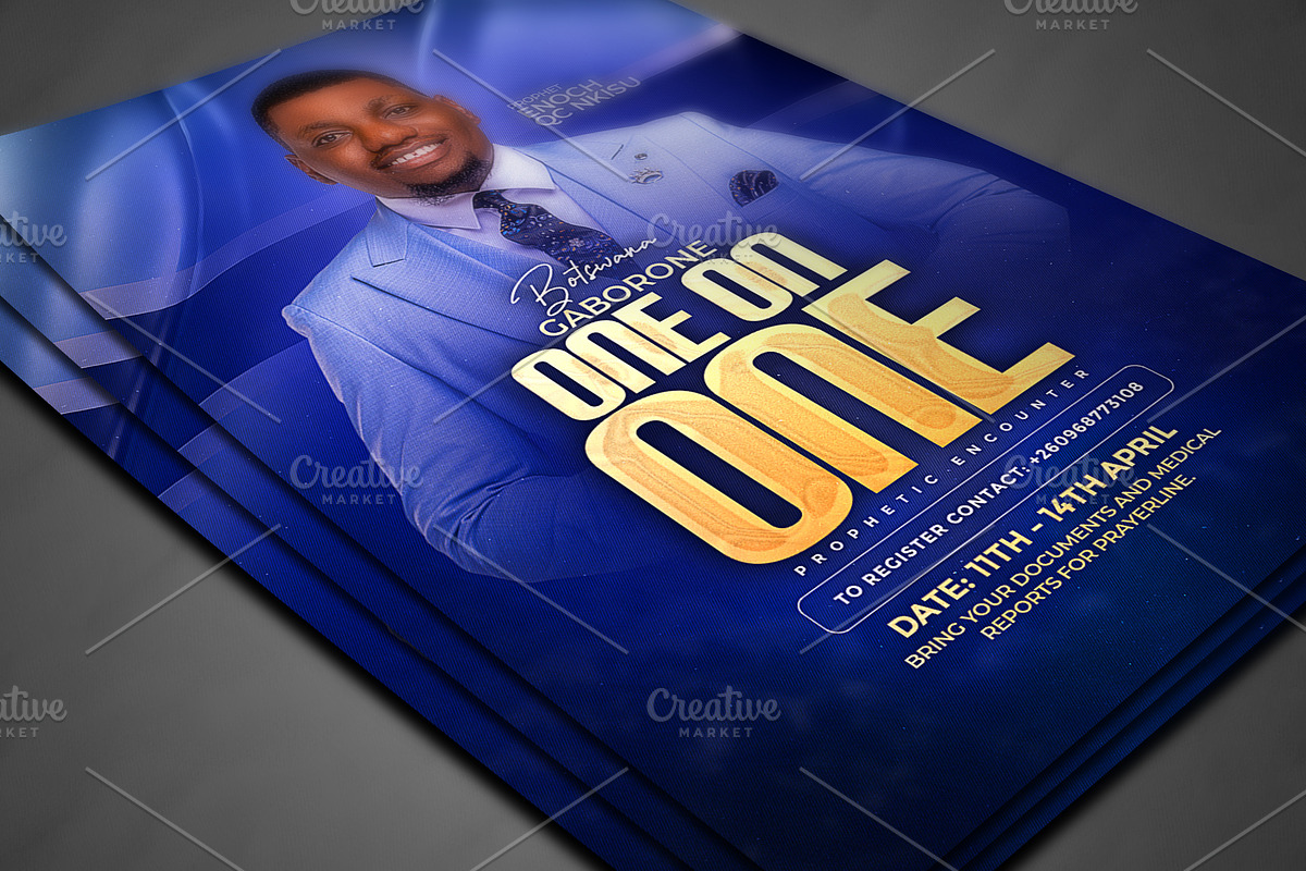 One-on-One Prophetic Encounter Churc, a Social Media Template by church flyer templates (Photo 4 of 8)