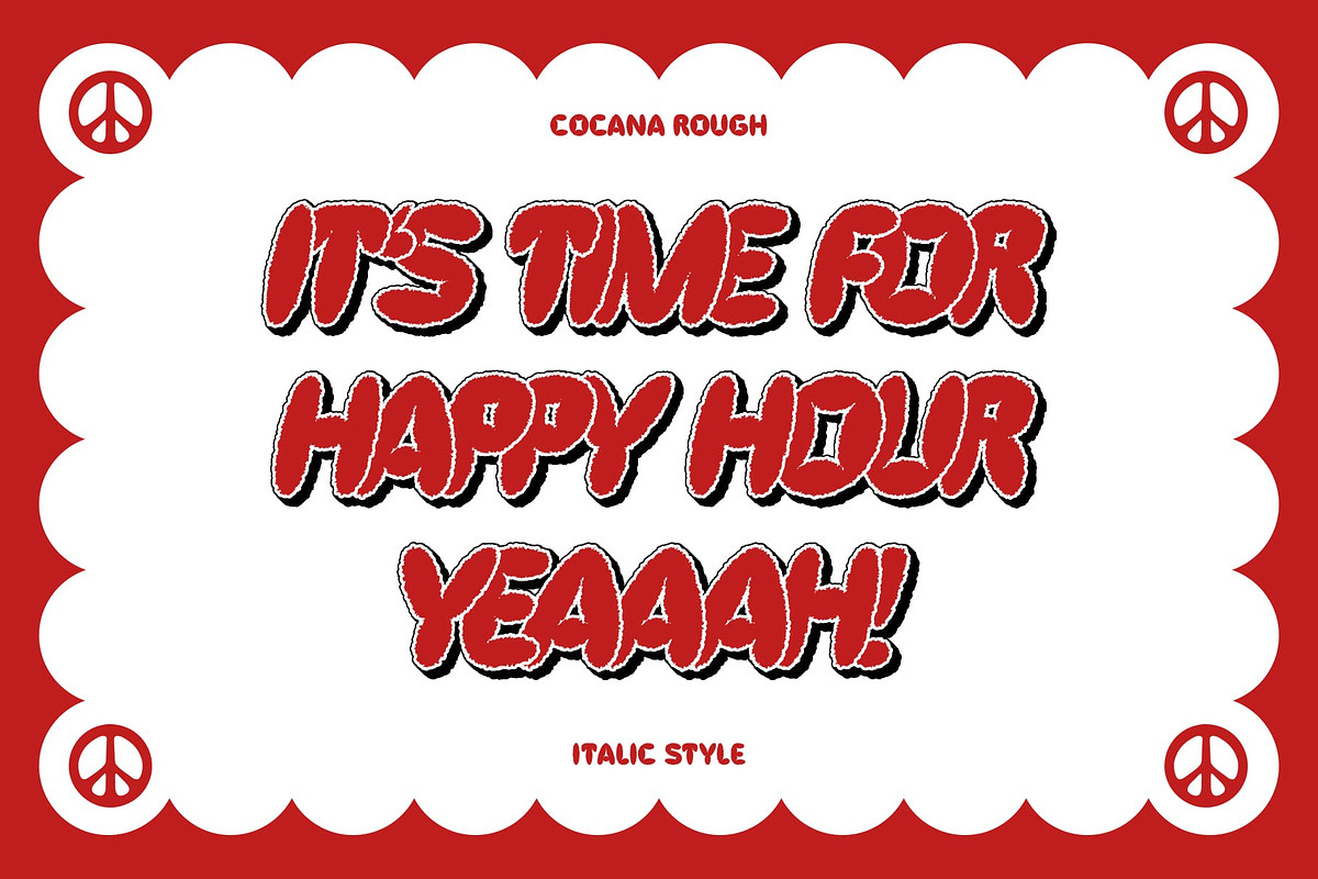 Cocana Rough, a Sans Serif Font by Craft Supply Co. (Photo 3 of 8)