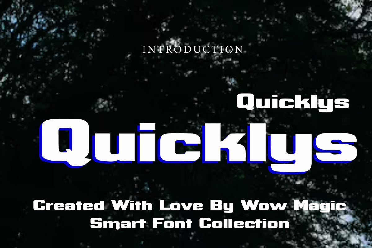 Quicklys, a Serif Font by Wow Magic (Photo 1 of 3)