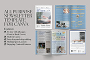 All-Purpose Newsletter Template, a Magazine Template by Oshin Design (Thumbnail 1 of 8)