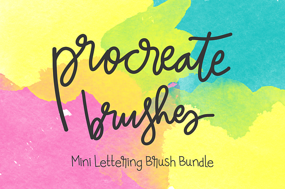 Procreate Lettering 4-Brush Bundle preview 8