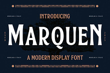 Marquen A Modern Display Font