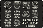 Militarist Font And Graphics, a Blackletter Font by VozzyStock (Thumbnail 5 of 10)
