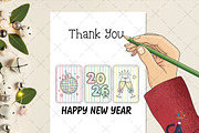 Happy New Year 2026 Frame PNG, an Illustration by Creative Art (Thumbnail 2 of 6)