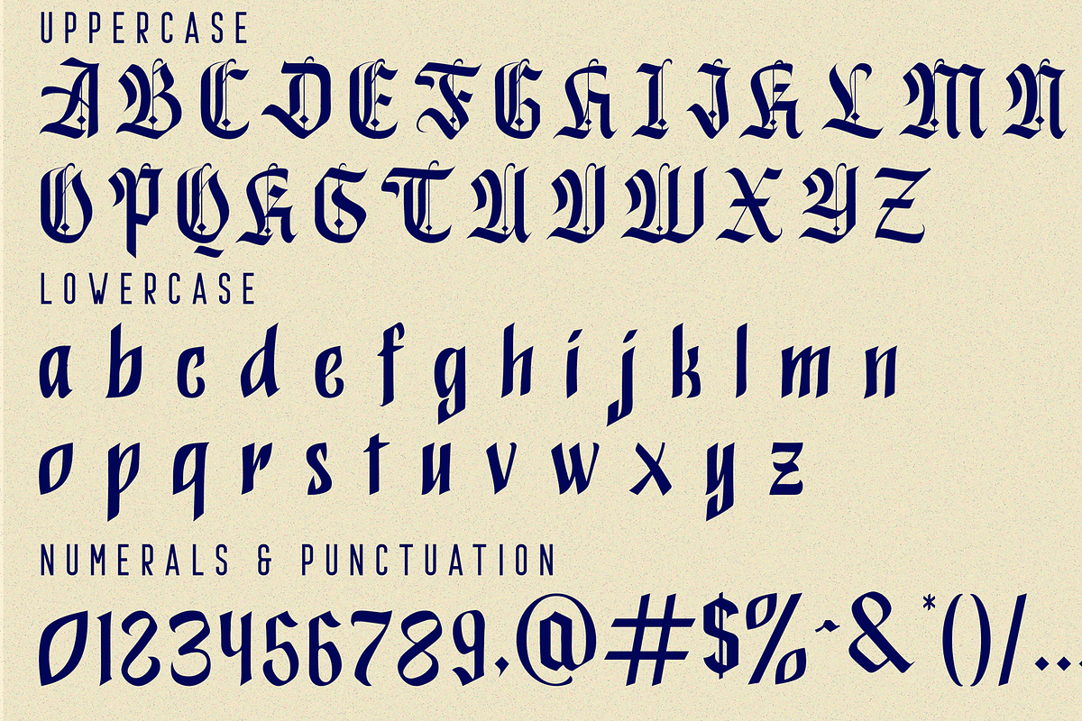 Power Blackletter Font, a Blackletter Font by 177Studio (Photo 8 of 8)