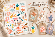 Boho Folk Floral Clipart, a Decorative Illustration by Anna Studio (Thumbnail 8 of 12)