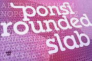 Ponsi Rounded Slab, a Slab Serif Font by TypeFaith Fonts (Thumbnail 1 of 5)