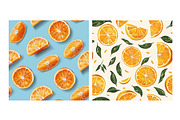 Summer Orange Slices Seamless Patter, an Illustration by DreamArtGraphic (Thumbnail 4 of 5)