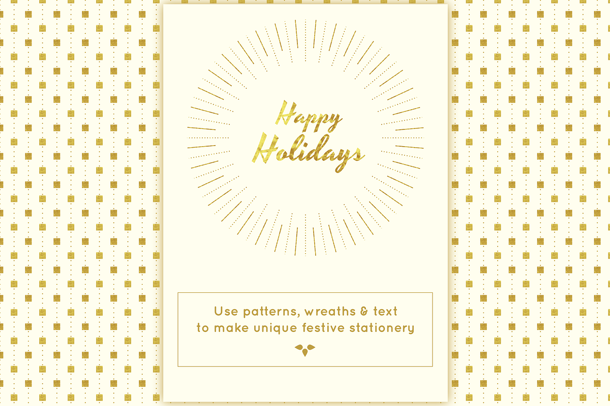 Festive Gold Patterns, a Pattern Graphic by HMJS Designs (Photo 5 of 7)