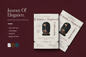 Journey Of Elegance Event Invitation, an Invitation Template by VUNIRA