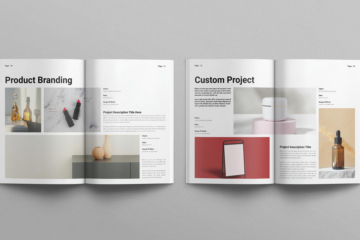 Graphic Design Portfolio Template, a Brochure Template by E-Type (Photo 5 of 8)