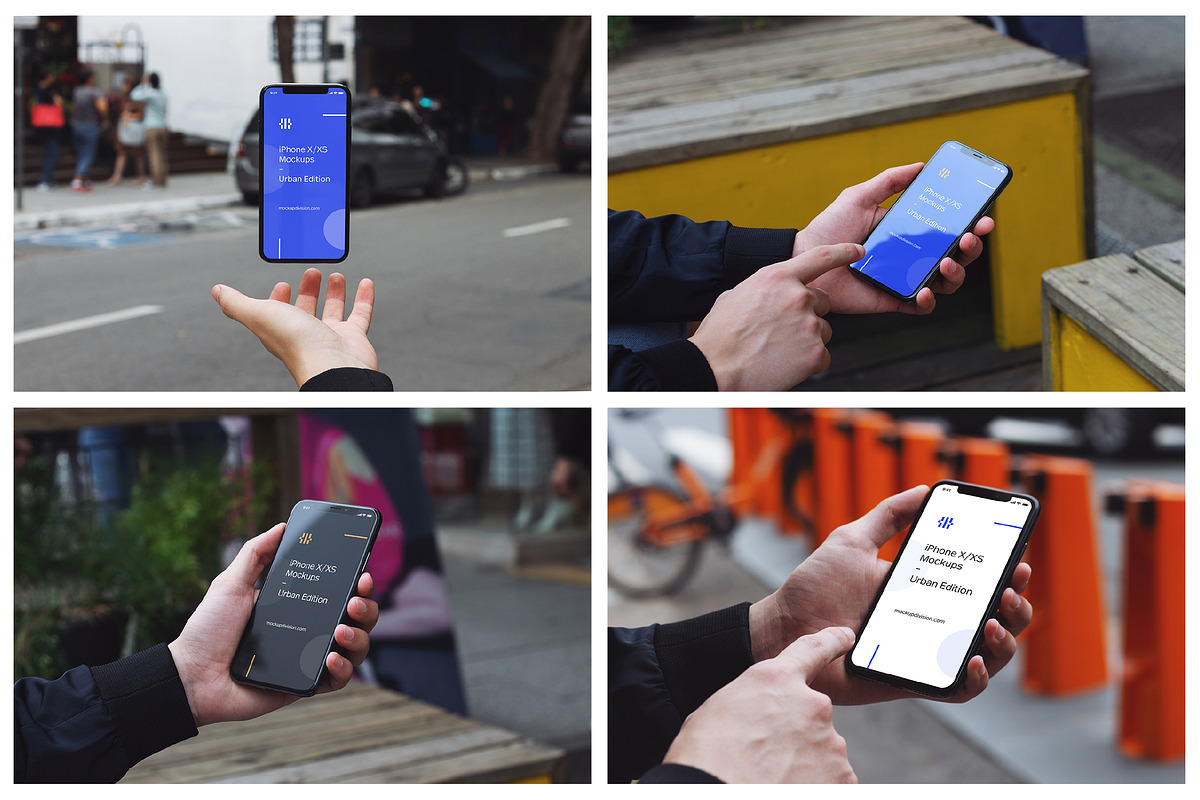 iPhone XS Mockup Bundle Urban+Office, an iPhone Mockup by Fields (Photo 2 of 5)