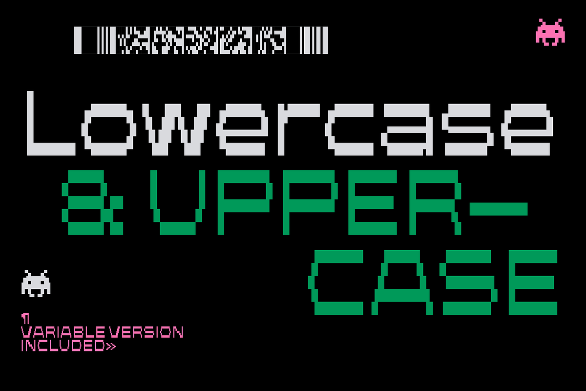 Motoko Pixel Typeface, a Sans Serif Font by YockMercado (Photo 5 of 8)
