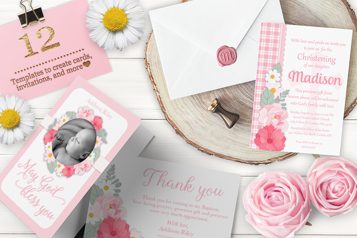 Baptism Design Kit, an Illustration by PixelPaperPrints (Photo 5 of 9)