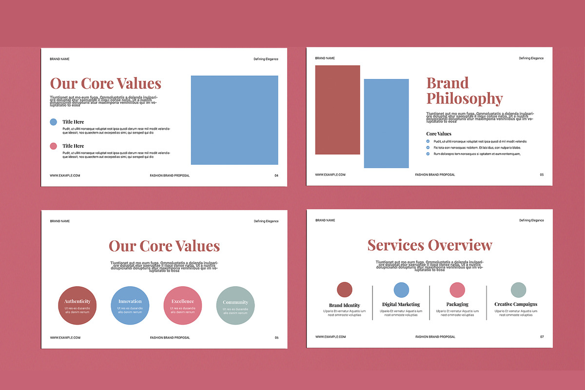 Brand Portfolio Presentation, a Presentation Template by MightyDesign (Photo 3 of 9)