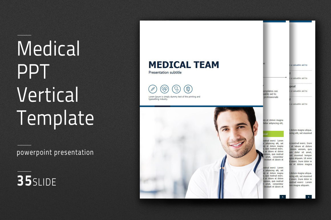 Medical PPT Vertical Template, a Presentation Template by Good Pello