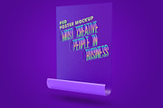 Realistic 3D Poster PSD Mockup, a Print Template by Sinlatown (Thumbnail 3 of 5)