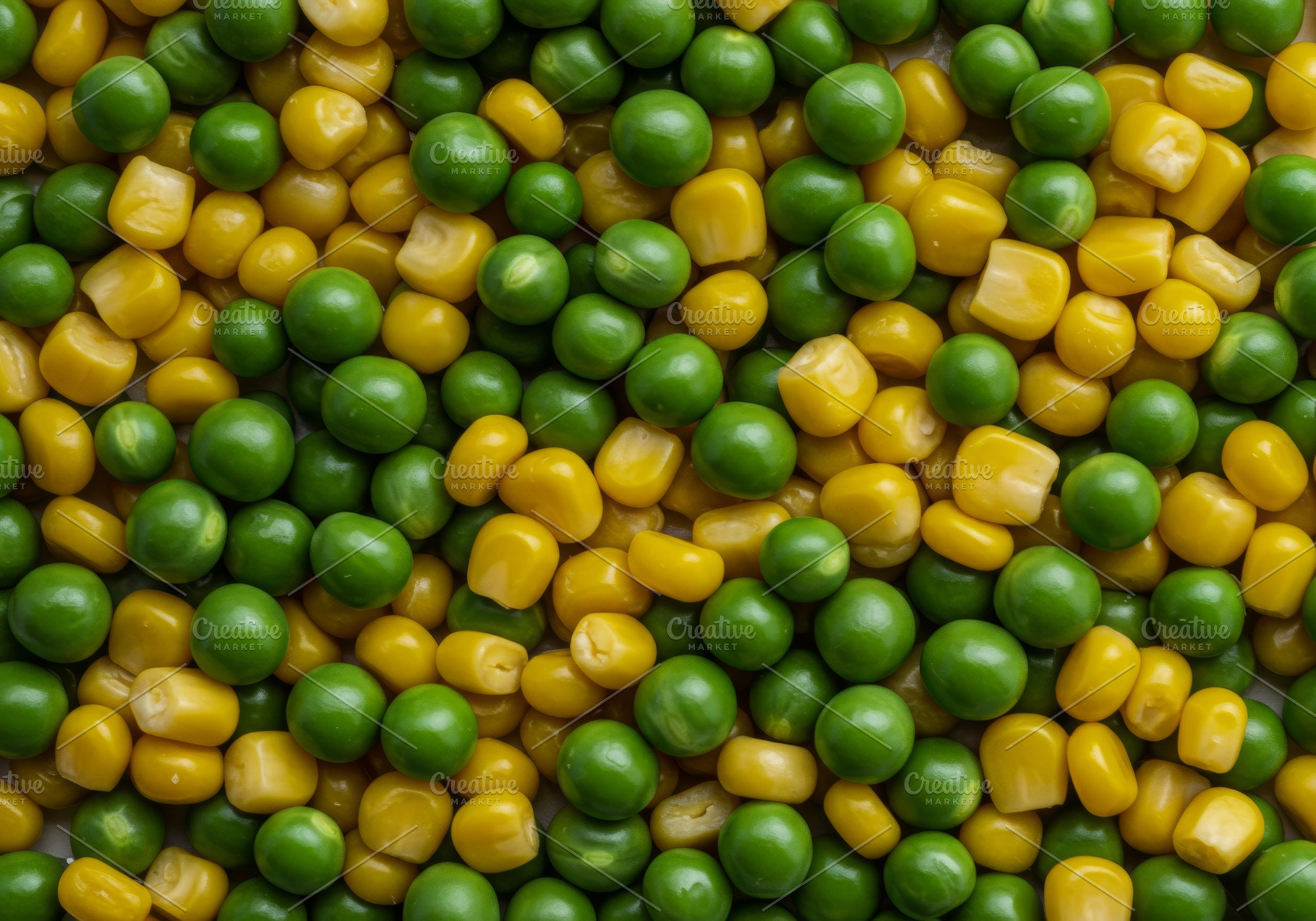 Mixed green peas and yellow corn, a Food & Drink Photo by professorinc