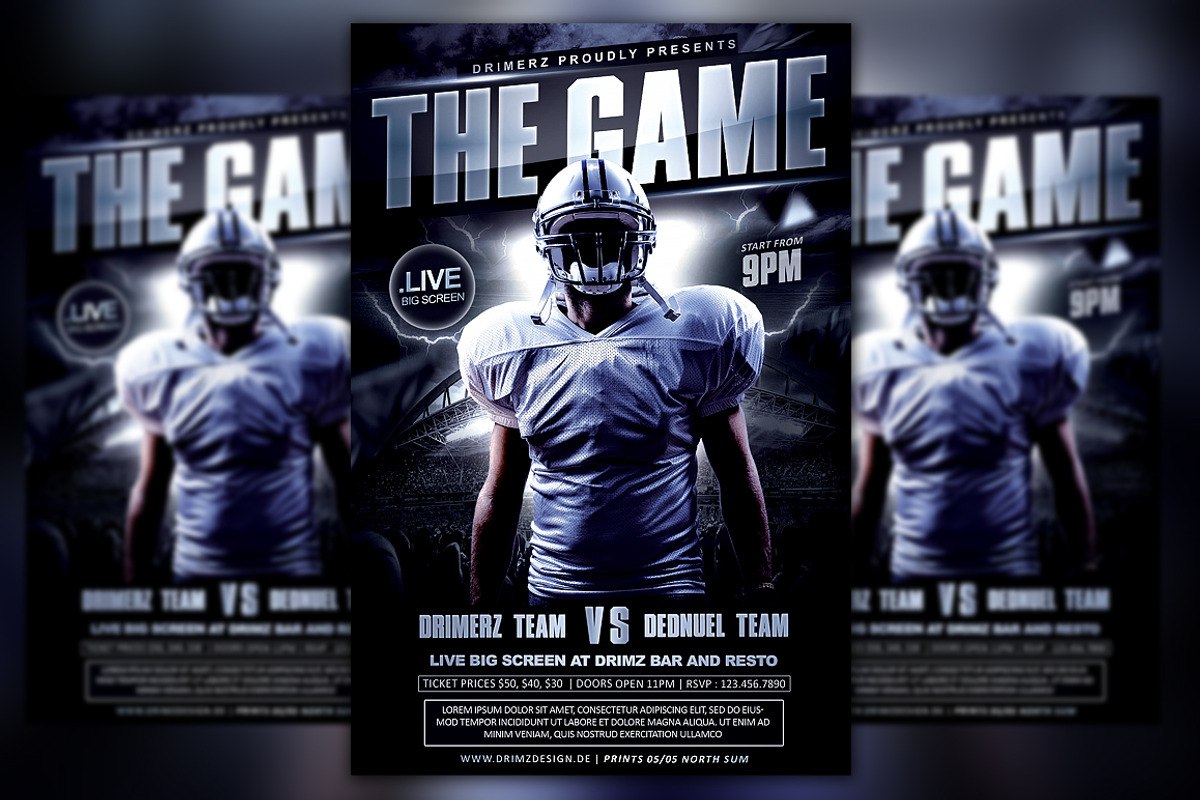 Football Flyer, a Flyer Template by drimerz