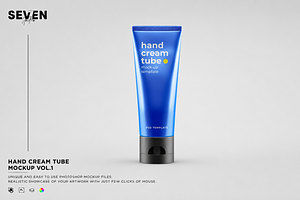 Hand Cream Tube Mockup, an Advertising Mockup by Se٧enStudio