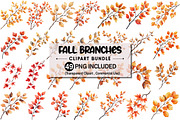 Botanical Fall Branches Clipart, an Illustration by Pixels.Craft (Thumbnail 1 of 5)