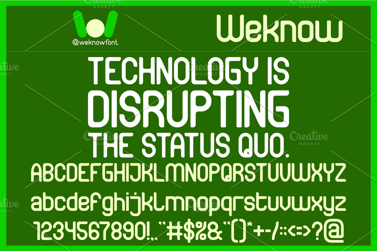 Status Quo font, a Sans Serif Font by weknow (Photo 2 of 8)