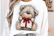 Whimsical Christmas Teddy Bear Png, a Transportation Illustration by SinaCreation (Thumbnail 8 of 9)