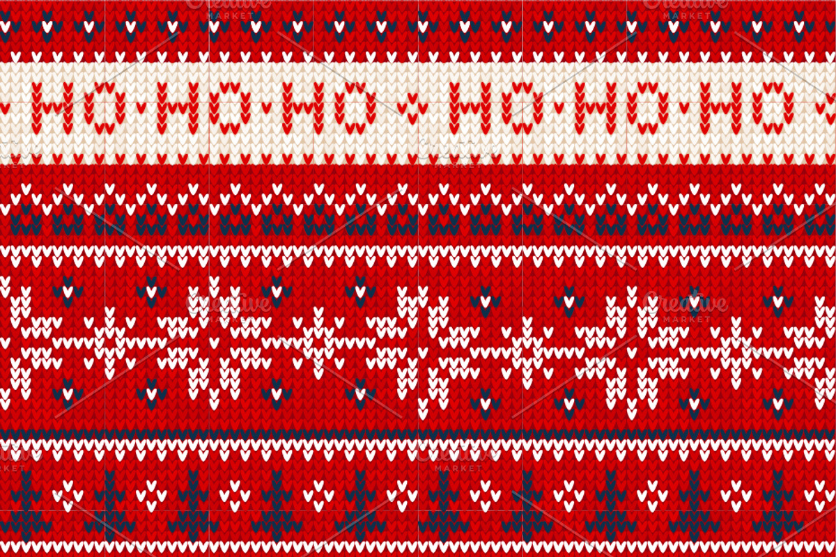30 Seamless Knitted Borders, a Decorative Illustration by VasilkovS (Photo 4 of 11)