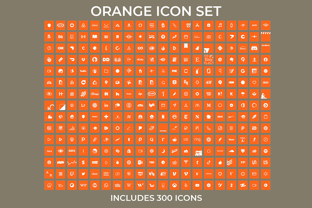 1200 Hunting Orange & Camo iOS Icons, an Icon by A Good Design Studio (Photo 6 of 7)