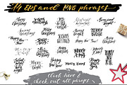 Merry Xmas Handlettering Vector, a Decorative Illustration by Spencerian Sisters (Thumbnail 2 of 9)