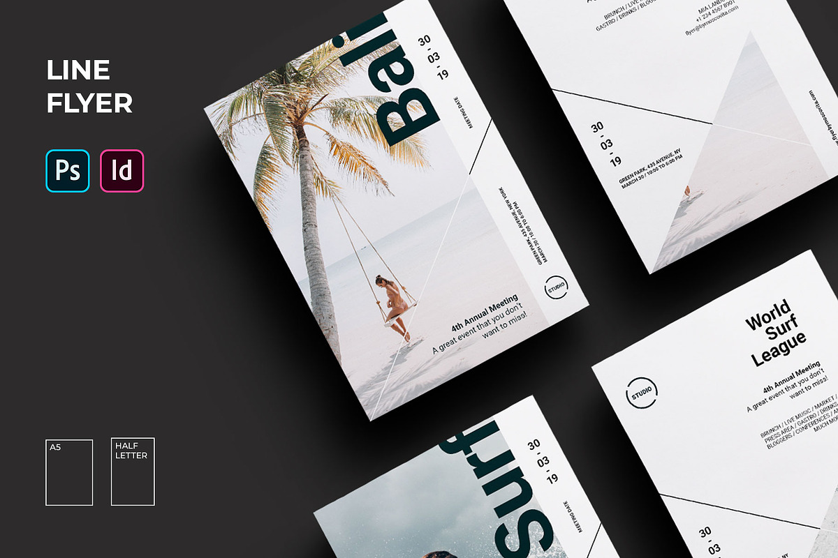 Flyer Template Bundle, a Flyer Template by Moscovita Studio (Photo 4 of 8)