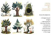 The Naive Woodlands Clipart Set, a Decorative Illustration by The Dutch Lady Designs (Thumbnail 6 of 7)
