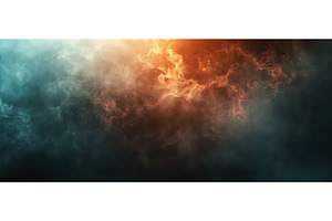 Fiery glowing nebula background with, an Abstract Photo by piter.goskov