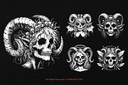 10 Bundle Dark Art Nymph Girl Fairy, an Illustration by Morspective (Thumbnail 3 of 7)
