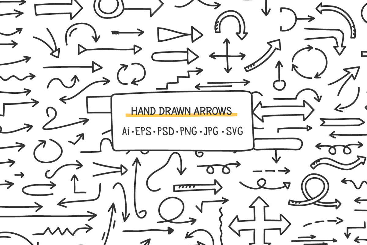 Hand Drawn Arrows, a Graphic by PixMarket (Photo 1 of 4)